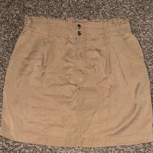 LOFT Tan Mini Skirt
